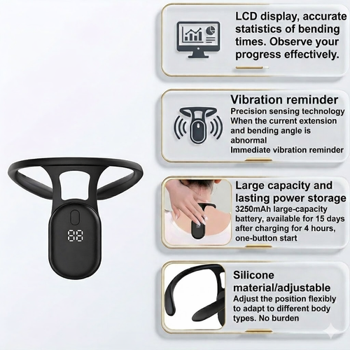 SPİNEUp Smart Posture Corrector – Micro Vibration Back & Neck Support